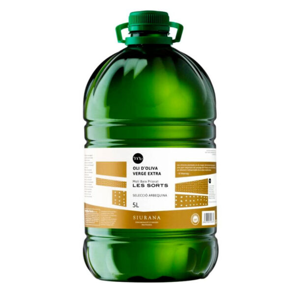 Oli Oliva Extra Les Sorts 100% Arbequina D.O Siurana 5 Litres · Celler Masroig