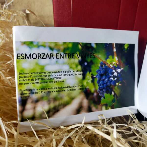 VEREMA #1  *(Pack dues persones) -  visita Celler + tast de vins + esmorzar entre vinyes - Imatge 2