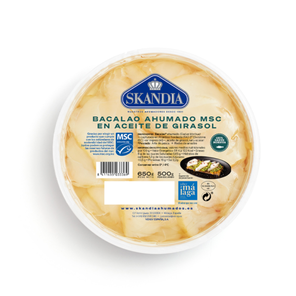 Tarrina De Bacallà Fumat 500gr